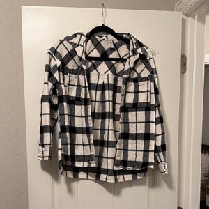 BP Black and White Checkered Top